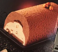 DELICE Crème glacée chocolat fleur de sel Crème glacée praliné aux éclats d'amandes caramélisées
