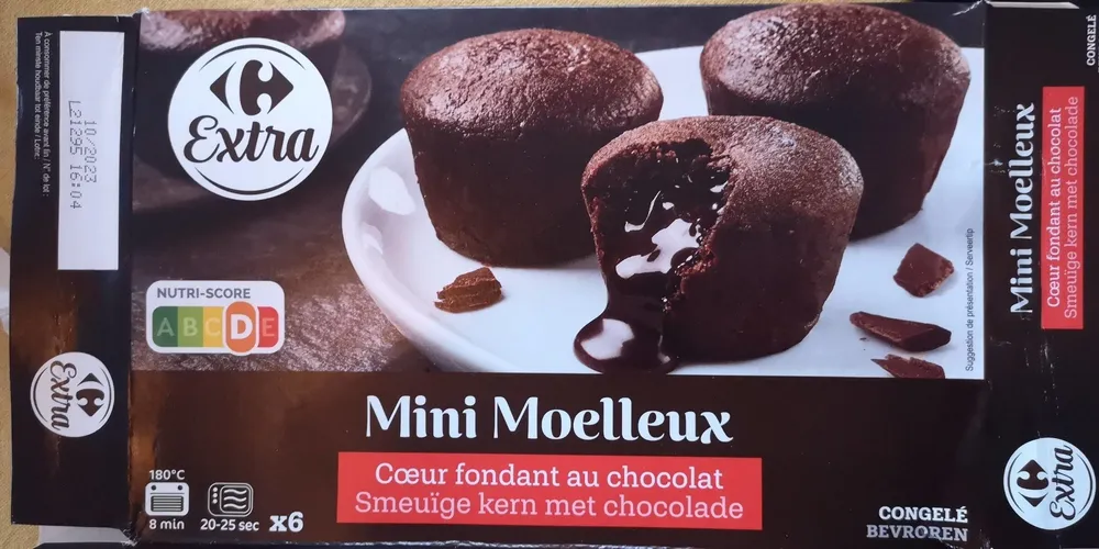 Mini Moelleux Cœur fondant au chocolat