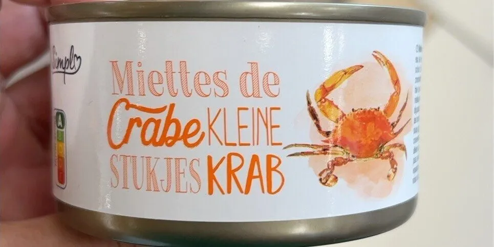 Miettes de crabe