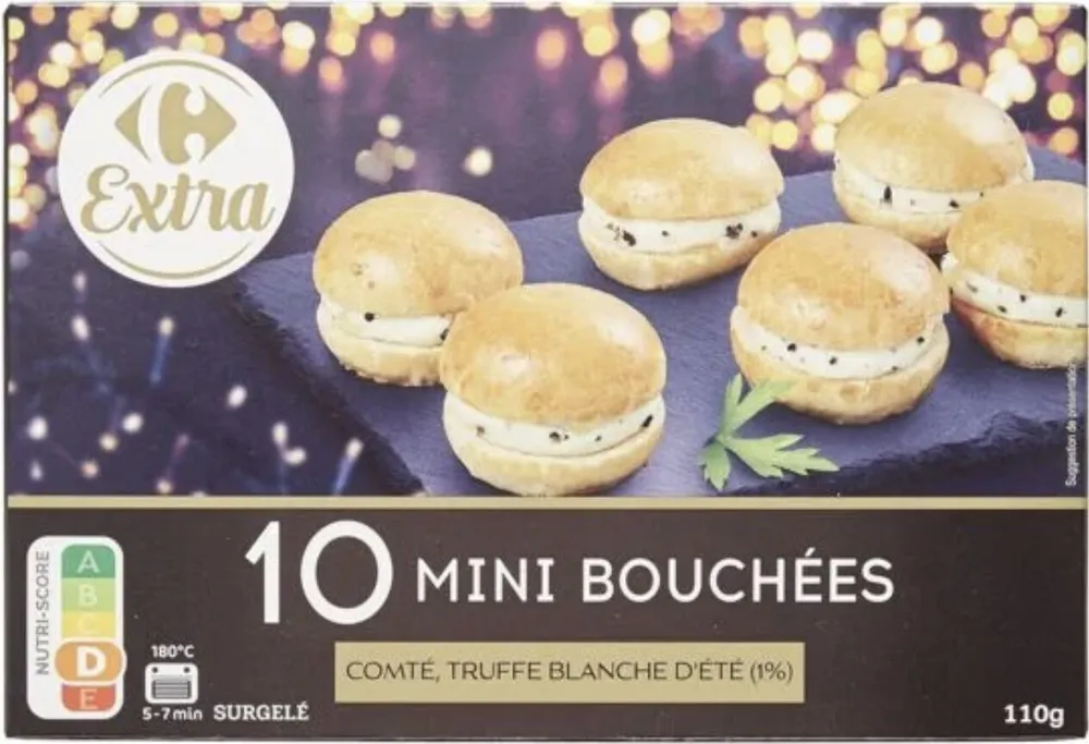 10 Mini bouchées Comté, Truffe blanche d'été (1,1%)