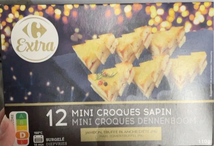 12 mini croques Sapin Jambon, Truffe blanche d'été (1%)