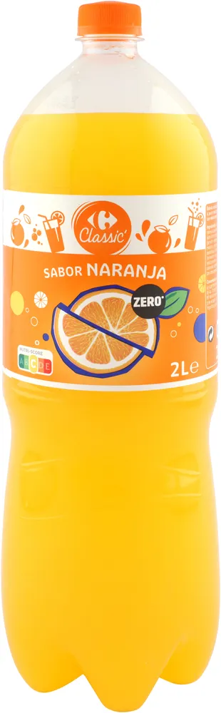 Refresco naranja zero