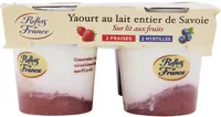 Yaourt au lait entier Sur lit aux fruits