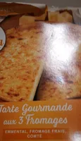Tarte gourmande au 3 fromage