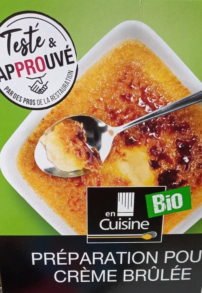 Préparation pour crème brûlée