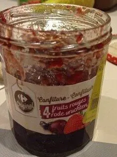 Confiture 4 fruits rouges