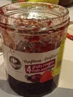 Confiture 4 fruits rouges