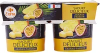 Yaourt délicieux ananas passion