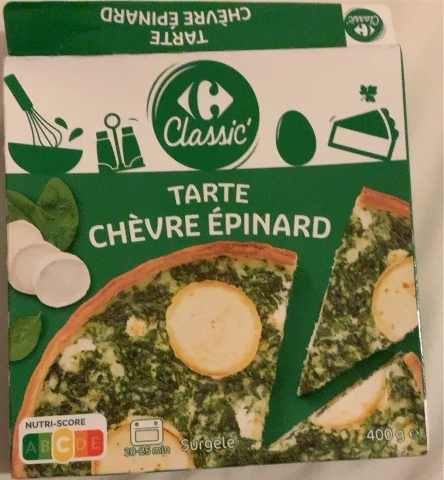 Tarte chèvre épinard