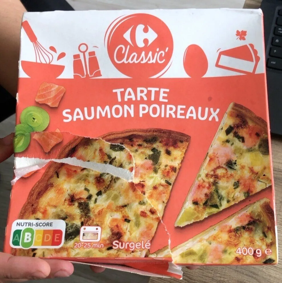 Tarte Saumon poireaux