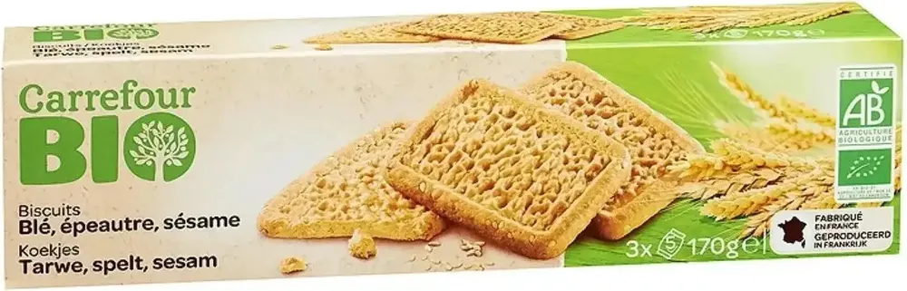 Biscuits Épeautre et Sésame