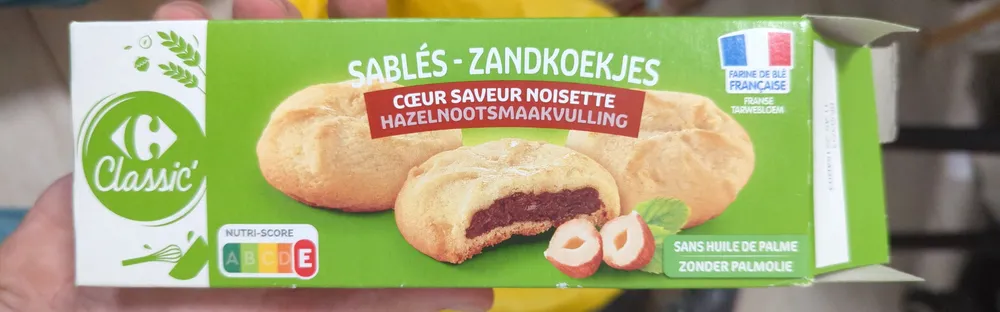 Sablés cœur saveur noisette