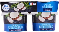 Yaourt délicieux noix de coco