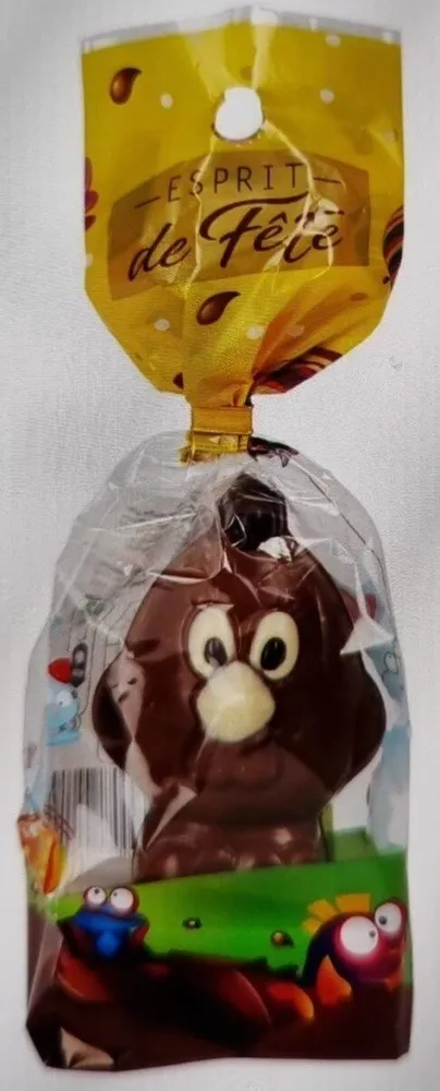 Chocolat de pâques au lait décoré