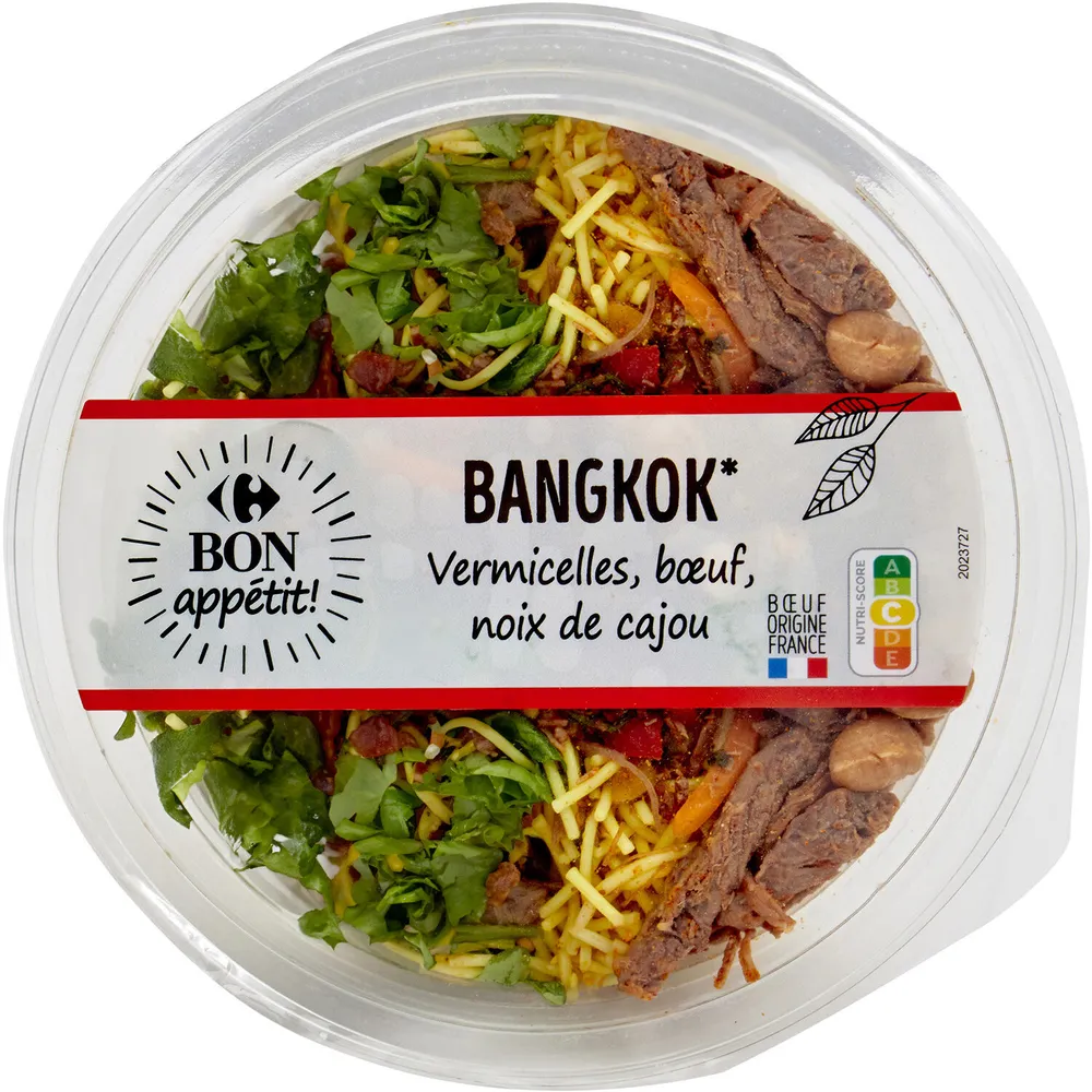 SALAD' BOWL BANGKOK* Vermicelles, bœuf, noix de cajou