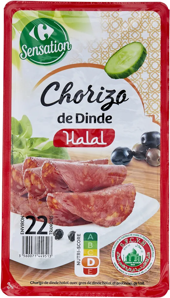 Chorizo de dinde halal