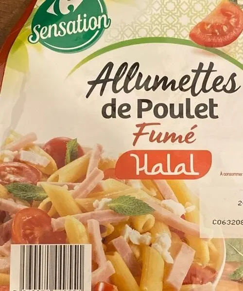 Allumettes de poulet Fumé Halal