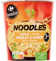 Noodles saveur poulet & curry