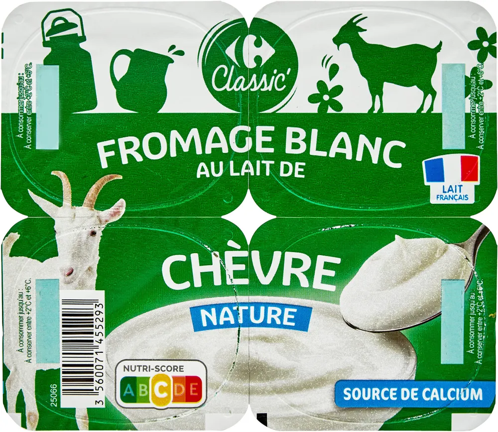 Fromage blanc au lait de chevre nature