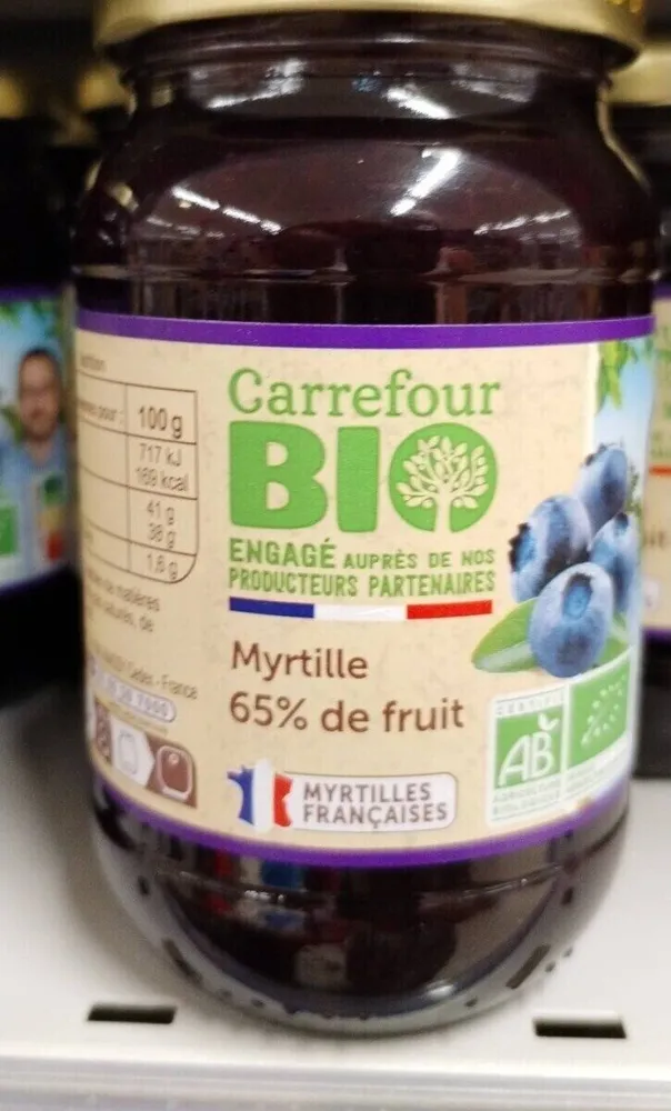 Confiture myrtille 65%