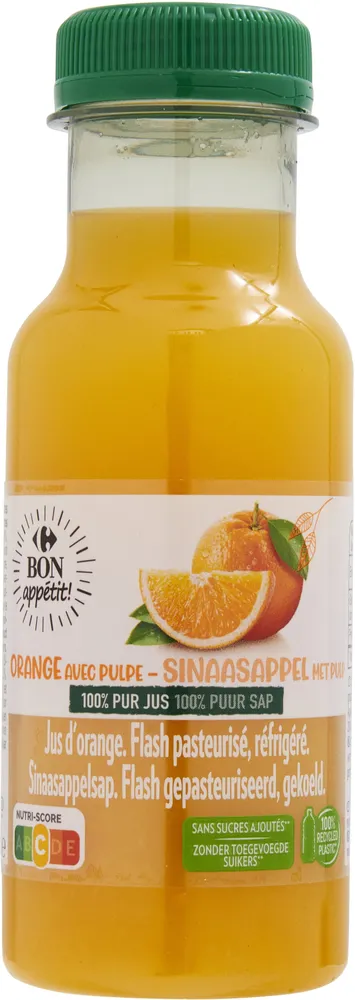 Orange avec pulpe 100% pur jus