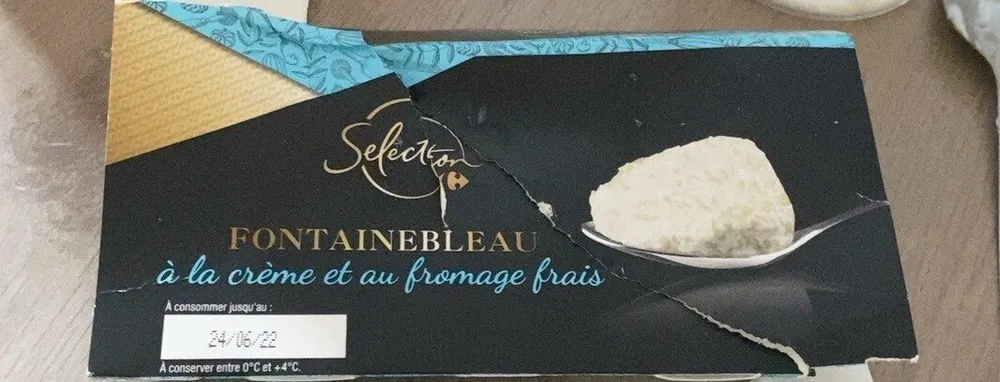 Fontainebleau a la creme et fromage blanc