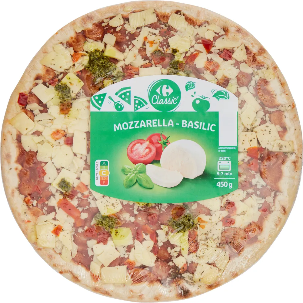 Pizza  mozzarella basilic