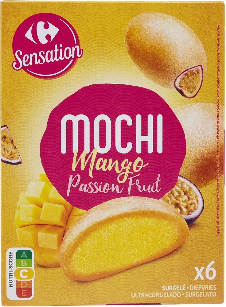 Mochi mango passion fruit