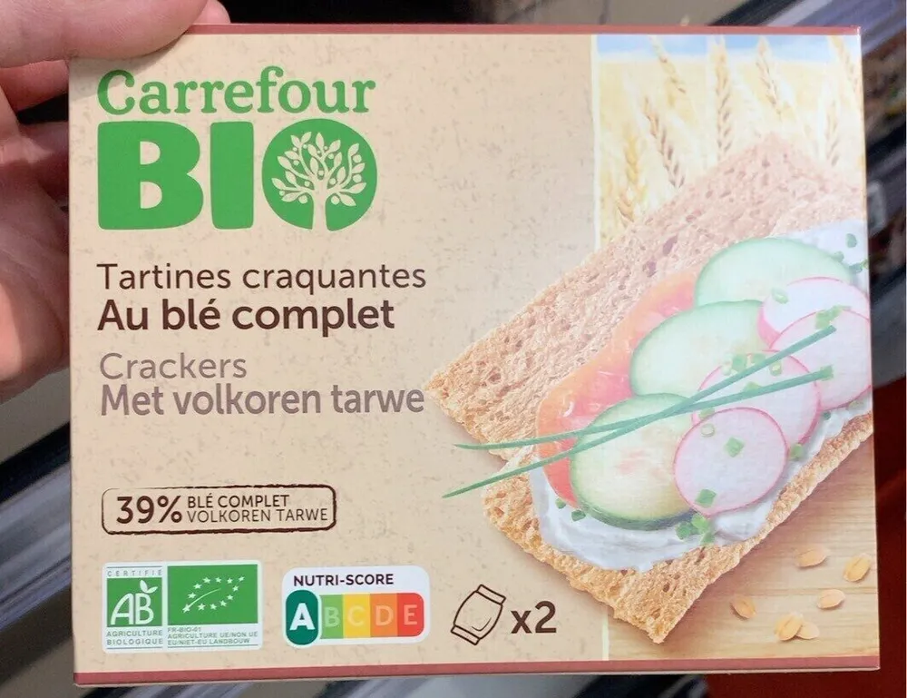 Tartines craquantes Au blé complet