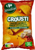 Crousti saveur chèvre et piment d'espelette