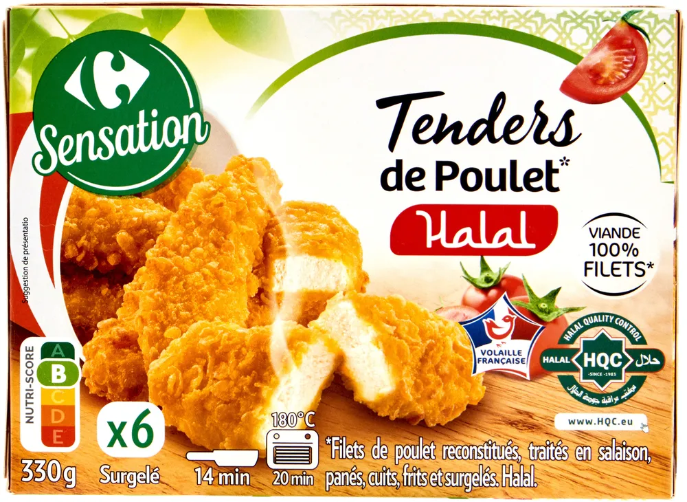 Tenders de poulet* Halal