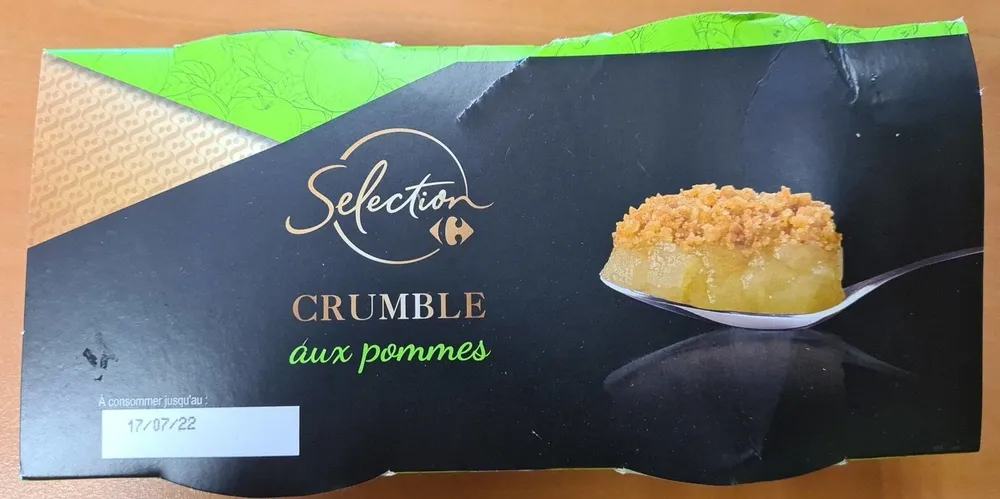 Crumble aux pommes