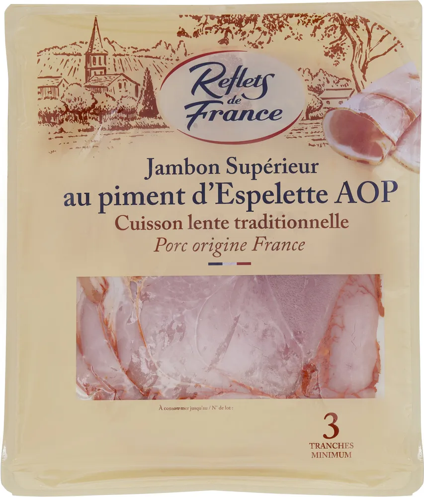 Jambon cuit supérieur Au piment d'Espelette AOP