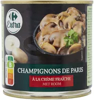 Champignons de Paris A LA CRÈME FRAÎCHE