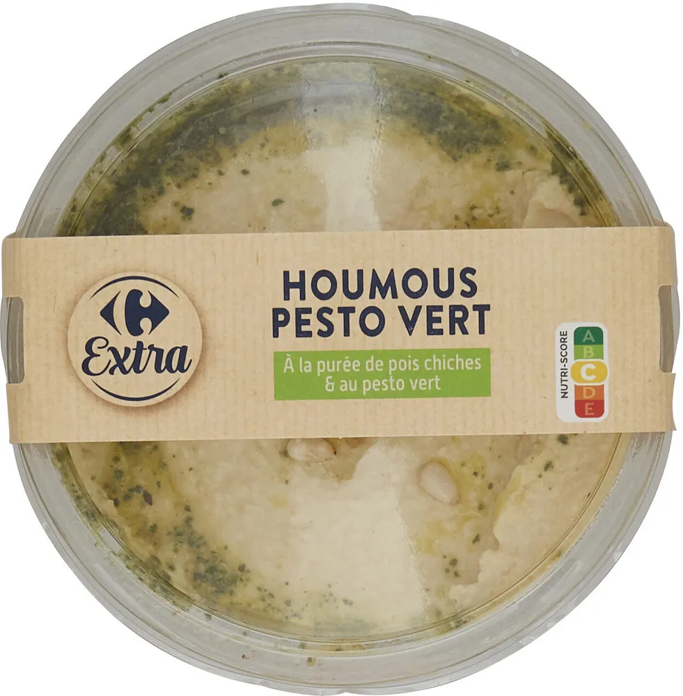 Houmous pesto vert
