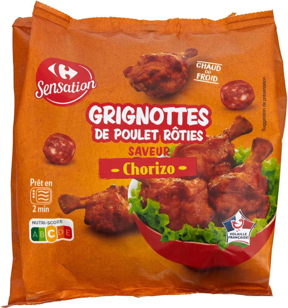 Grignottes de poulet rôties Saveur chorizo