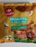 Grignottes de poulet rôties Saveur Curry Coco