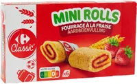 Mini rolls fourrage a la fraise