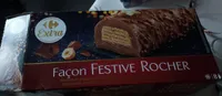 Bûche carrefour façon festive rocher