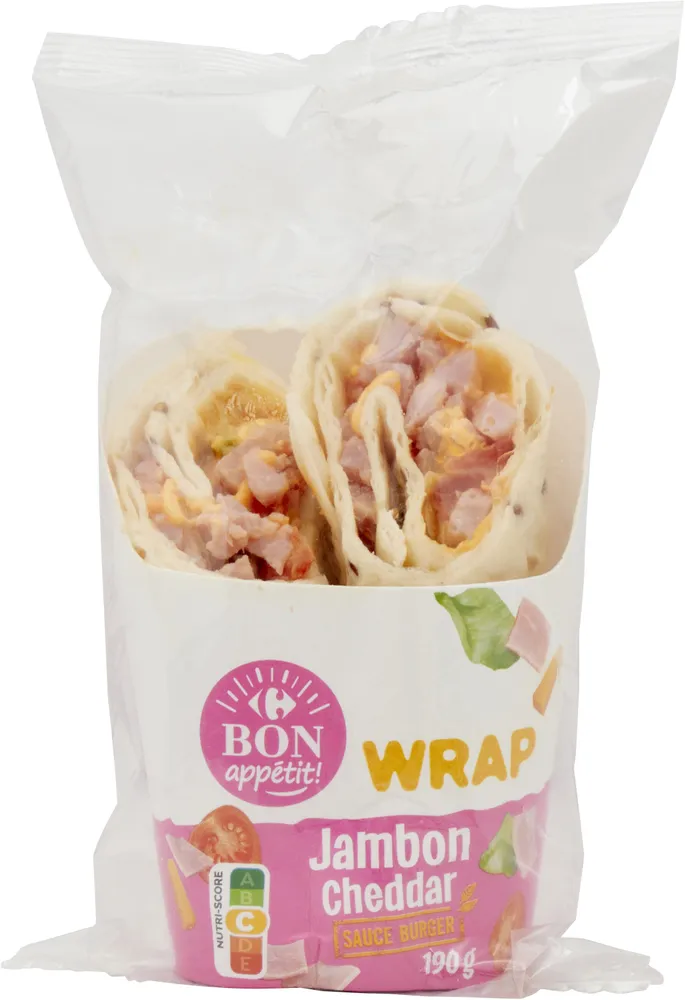 Wrap Jambon Cheddar