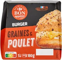 Burger graines & poulet