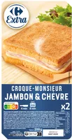 Croque-monsieur jambon & chèvre