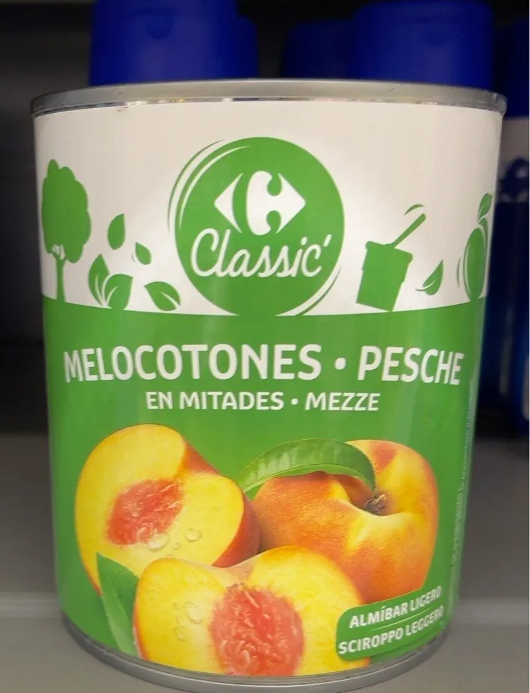 Pêches demi-fruit