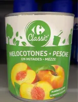 Pêches demi-fruit