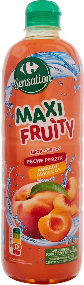 Maxi fruity sirop pêche abricot