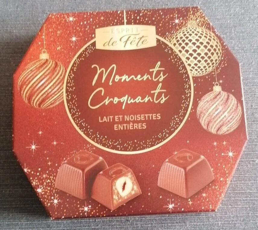 Moments croquants lait et noisettes