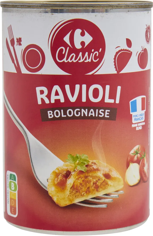 Ravioli bolognaise