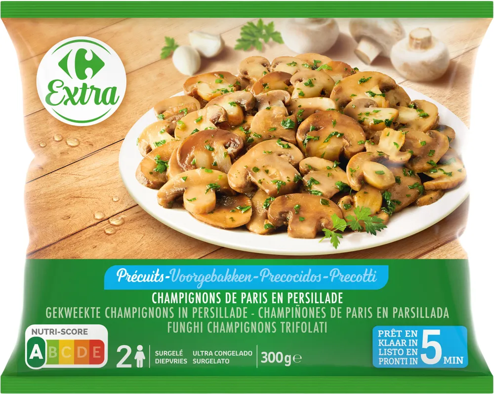 Champignons de paris en persillade
