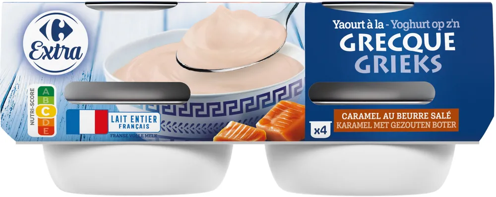 Yaourt à la GRECQUE CARAMEL AU BEURRE SALE