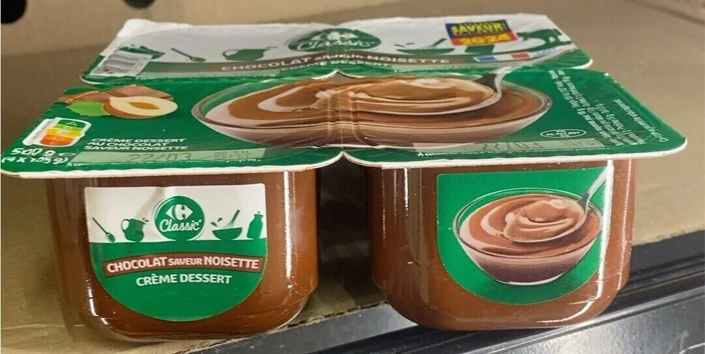 CHOCOLAT saveur NOISETTE CREME DESSERT